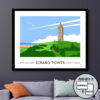 SCRABO TOWER Newtownards travel poster