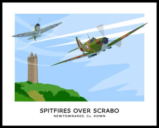 Spirfires over Scrabo Tower