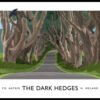 THE DARK HEDGES travel poster