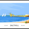 SALTHILL GALWAY travel poster