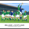 RUGBY - Ireland v Scotland travel poster