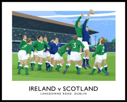 6 Nations Rugby International, Ireland v Scotland at Lansdowne Road, Dublin