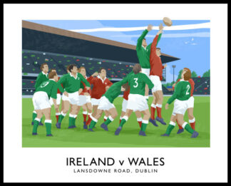 6 Nations Rugby International, Ireland v Wales at Lansdowne Road, Dublin