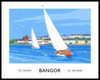 Sailing boats at Bangor seafront