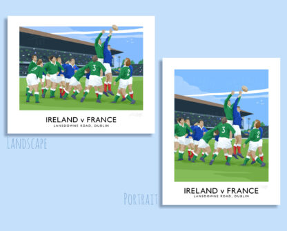 6 Nations Rugby International, Ireland v France at Lansdowne Road, Dublin