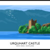 URQUHART CASTLE (Loch Ness) travel poster