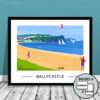 BALLYCASTLE BEACH travel poster