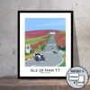 Isle of Man TT, Joey Dunlop travel poster