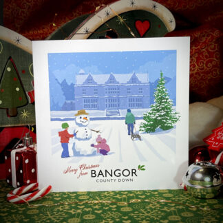 Bangor Castle Christmas card