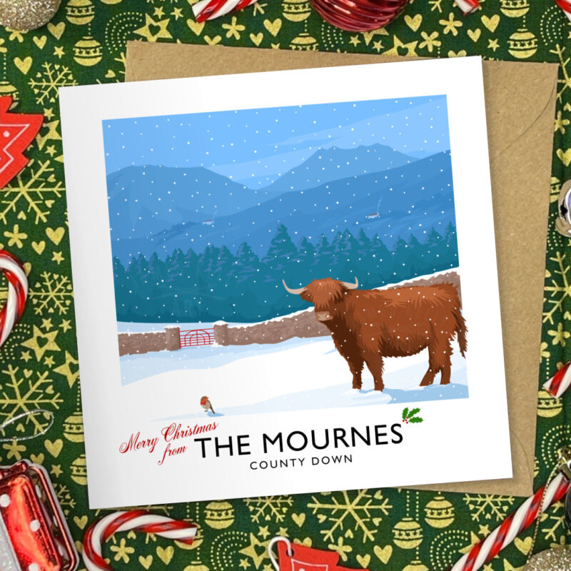 Mourne Mountains Christmas card
