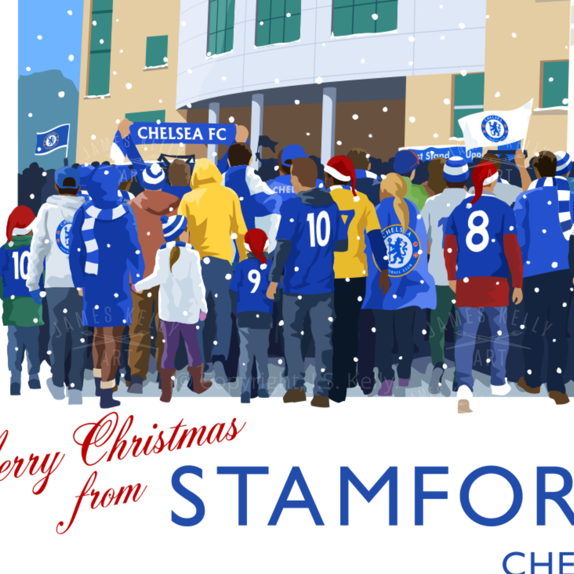 Chelsea Christmas Card detail