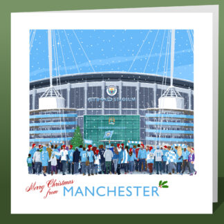 Man City Christmas Card