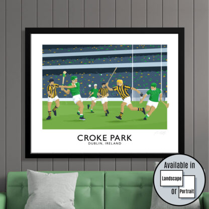 Croke Park hurling, Kilkenny v Limerick travel poster