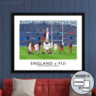 Rugby World Cup match between England and and Fiji at the Stade de Marseille