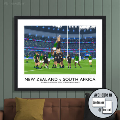 Rugby World Cup final between the All Blacks and the Springboks at the Stade de France