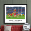 Rugby - World Cup - Wales v Australia travel poster