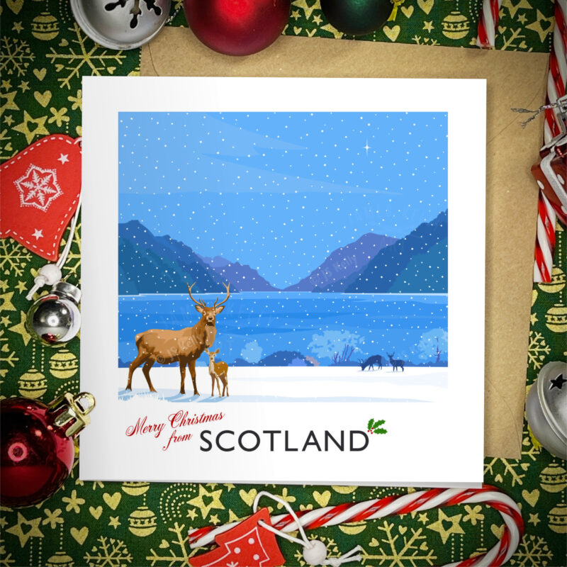 Loch Ness Scotland Christmas Card