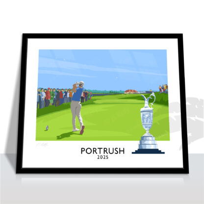 The Open at Royal Portrush travel poster wall art