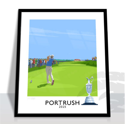 The Open at Royal Portrush travel poster wall art
