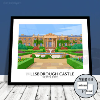 Wall art print of Hillsborough Castle, County Down
