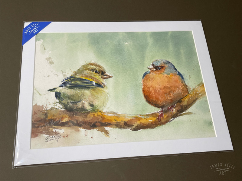 "What's The Craic?" Art Print from watercolour painting