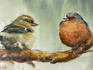 "What's The Craic?" Art Print from watercolour painting